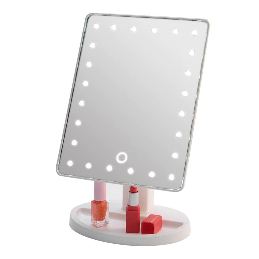 Настольное зеркало для макияжа с подсветкой ShineMirror TD-006 белого цвета - фото