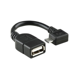 Адаптер OTG - Micro USB угловой - фото