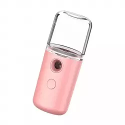 Ультразвуковой портативный увлажнитель для кожи лица SteamAir L14 розовый - фото