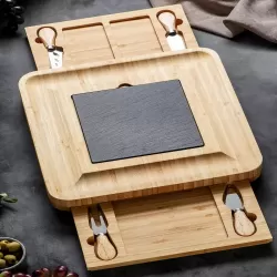 Подарочный набор для подачи сыра Amiro Сheese Set Bamboo-103 - фото