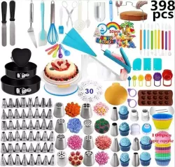 Набор кондитерских инструментов для приготовления и декорирования тортов Amiro Cake Set ACS-398 (398 предметов) - фото