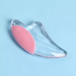 Пластина - скребок для массажа Гуаша, QF-005 розовый - фото