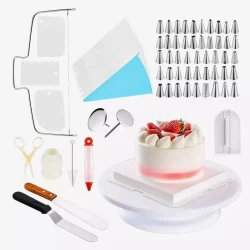 Набор кондитерских инструментов для приготовления и декорирования тортов Amiro Cake Set ACS-073 (73 предмета) - фото