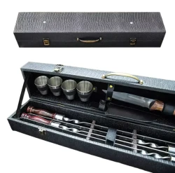 Подарочный шашлычный набор Amiro AGS-309 в кейсе (9 предметов) - фото