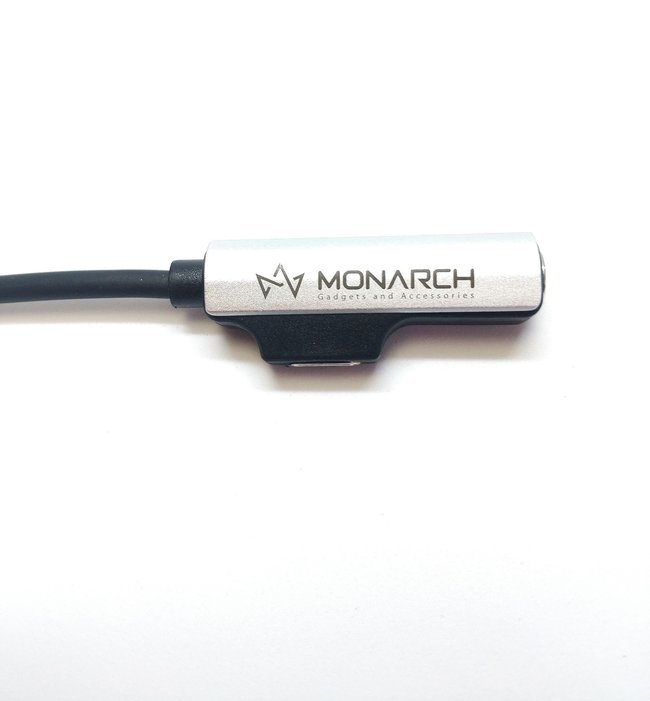 Аудио переходник Lightning с возможностью зарядки MONARCH J21 - фото3