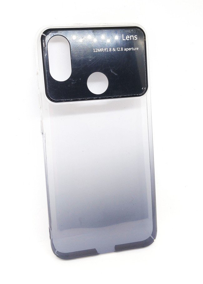 Чехол для Xiaomi Mi8 пластиковый Lens прозрачный черный - фото