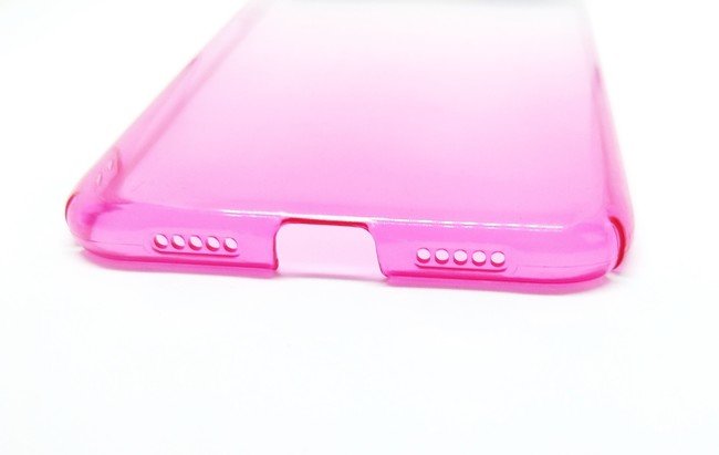 Чехол для Xiaomi Mi8 пластиковый Lens прозрачный розовый - фото4