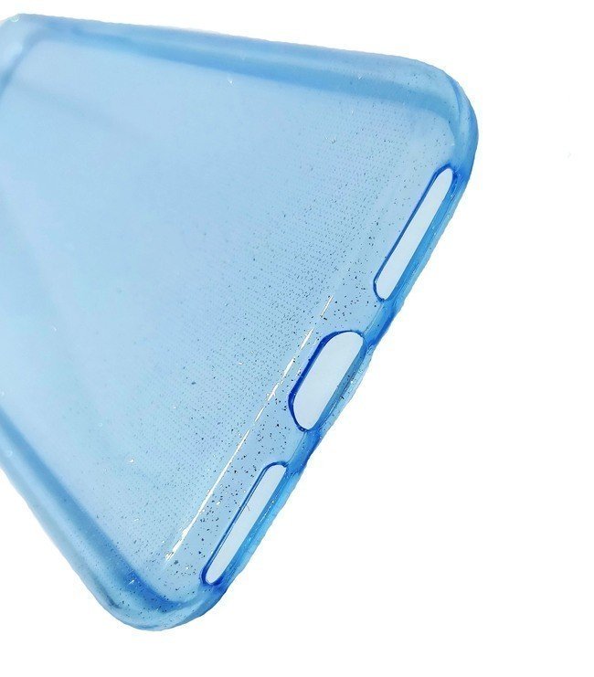 Чехол для Apple iPhone 7/8 гелевый с блестками BOOSTAR синий - фото2