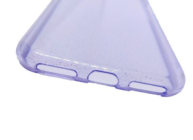 Чехол для Apple iPhone 7/8 гелевый с блестками BOOSTAR фиолетовый - фото2