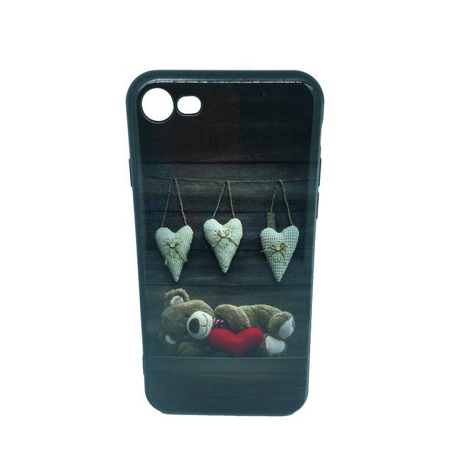 Чехол для Apple iPhone 7/8 гелевый Heart Сердце и мишка