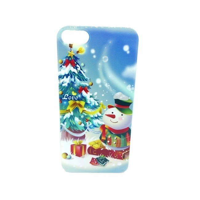 Чехол для Apple iPhone 7/8 гелевый Новогодний Снеговик