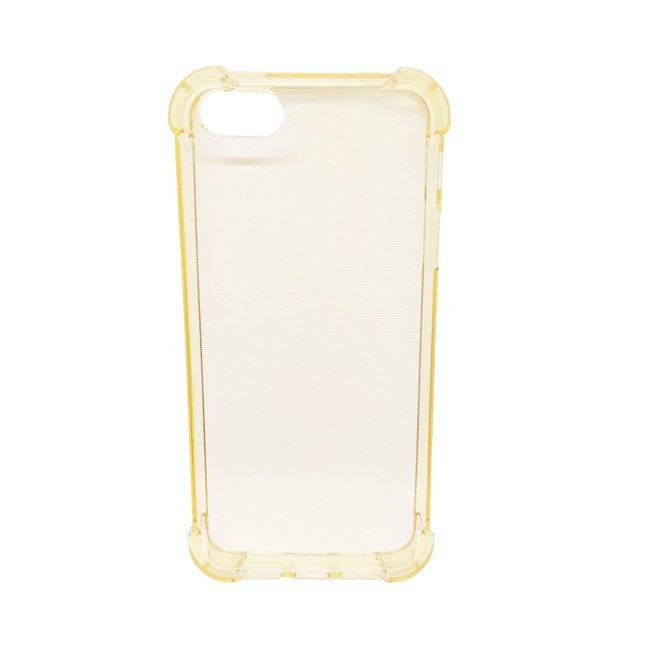 Чехол для Apple iPhone 5/5s/5se гелевый противоударный BOOSTAR прозрачный желтый - фото