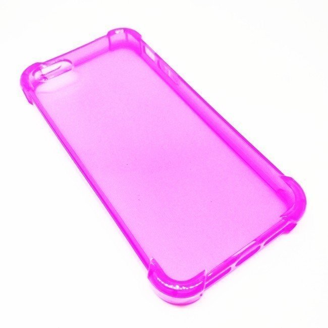 Чехол для Apple iPhone 5/5s/5se гелевый противоударный BOOSTAR прозрачный розовый - фото3