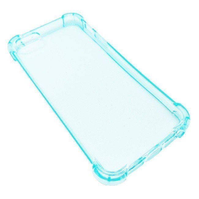 Чехол для Apple iPhone 5/5s/5se гелевый противоударный BOOSTAR прозрачный голубой
