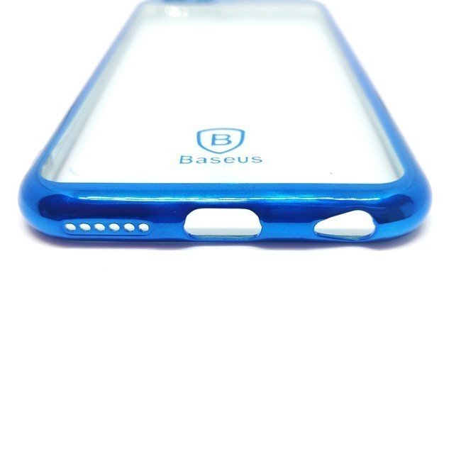 Чехол для Apple iPhone 6/6s гелевый Baseus с окантовкой синий - фото3