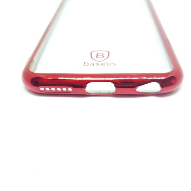 Чехол для Apple iPhone 6/6s гелевый Baseus с окантовкой красный