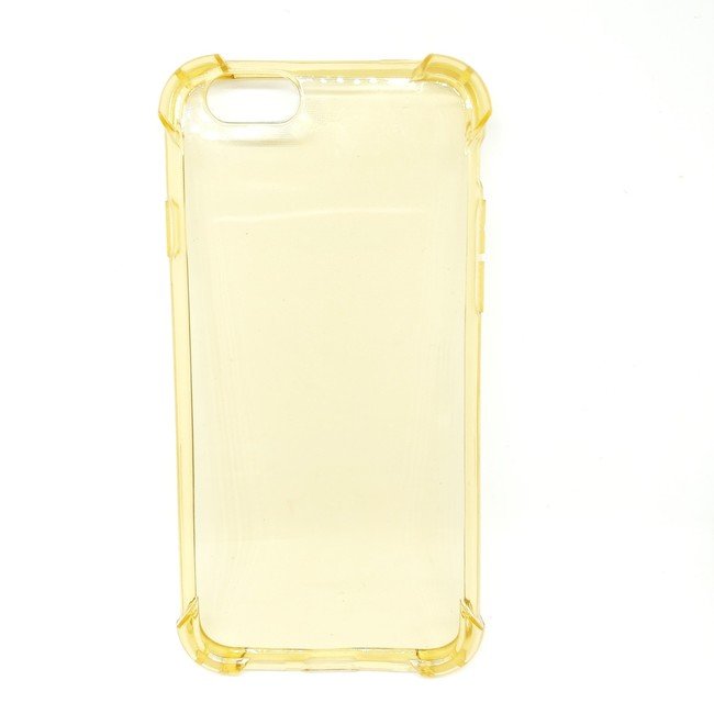 Чехол для Apple iPhone 6/6s гелевый противоударный BOOSTAR прозрачный желтый - фото