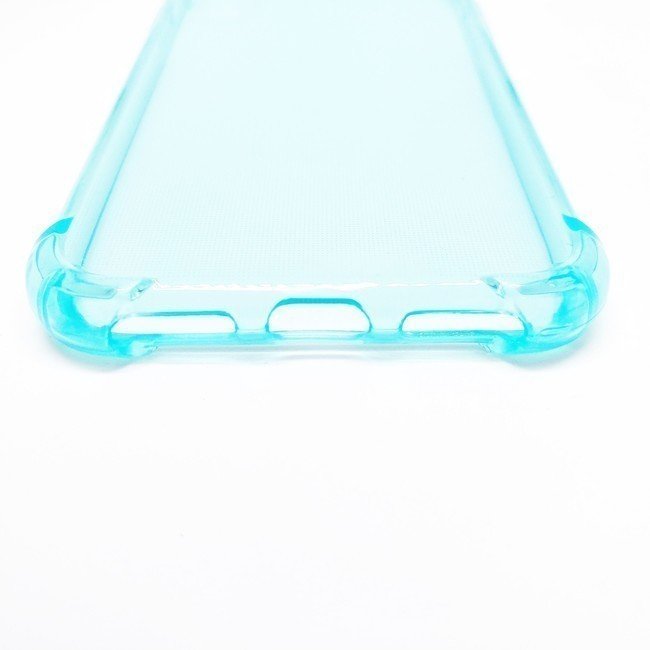 Чехол для Apple iPhone X / Xs гелевый противоударный BOOSTAR прозрачный голубой