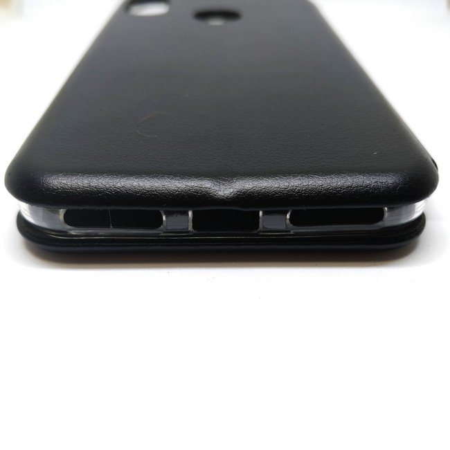 Чехол-книга для Xiaomi Mi8 на силиконовой основе черный - фото5