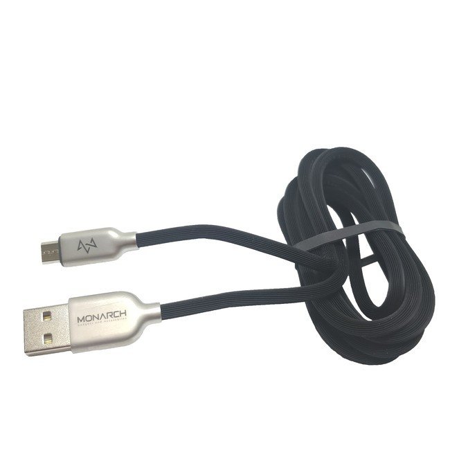 Кабель USB 2.0 Micro Usb MONARCH усиленный плетеный 1,2 метра черный
