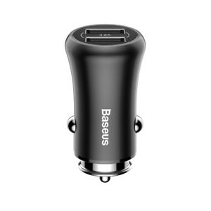 Автомобильное зарядное устройство Baseus Gentleman 4.8A Dual-USB Car Charger черный - фото2