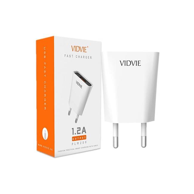 Сетевое зарядное устройство Vidvie PLE209 1.2A кабель Lightning