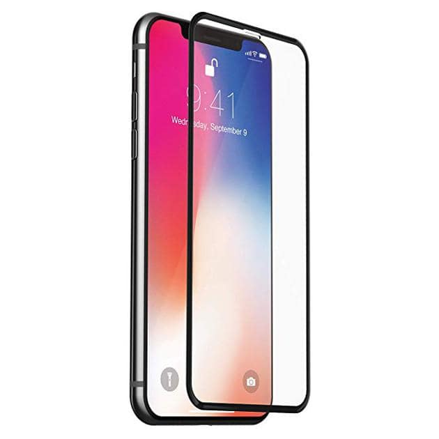 Защитное стекло на весь экран 5D для Apple iPhone X / Xs Monarch PREMIUM черное - фото