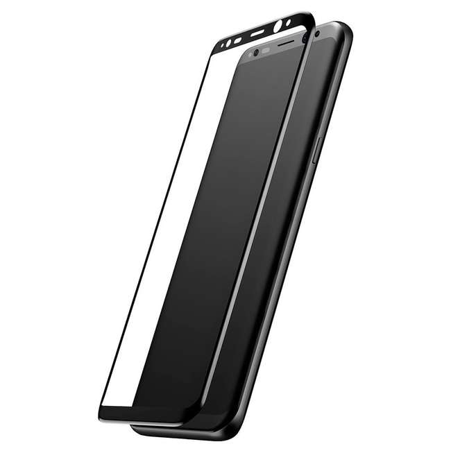 Защитное стекло для Samsung Galaxy Note 8 с полной проклейкой HQ черного цвета