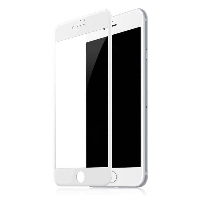 Защитное стекло на весь экран 6D для Apple iPhone 6/6s белое (без упаковки) - фото2