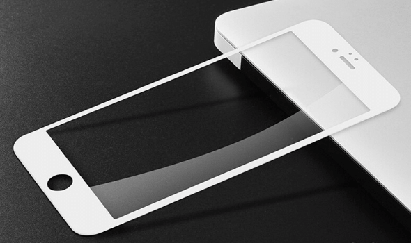 Защитное стекло на весь экран 6D для Apple iPhone 6/6s белое (без упаковки)