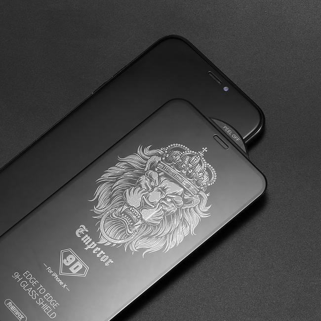 Защитное стекло на весь экран 9D для Apple iPhone X / Xs REMAX Emperor черное