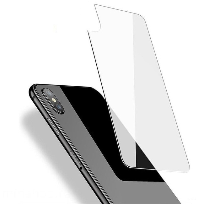 Защитное стекло на заднюю часть для Apple iPhone X / Xs прозрачное (без упаковки) - фото2