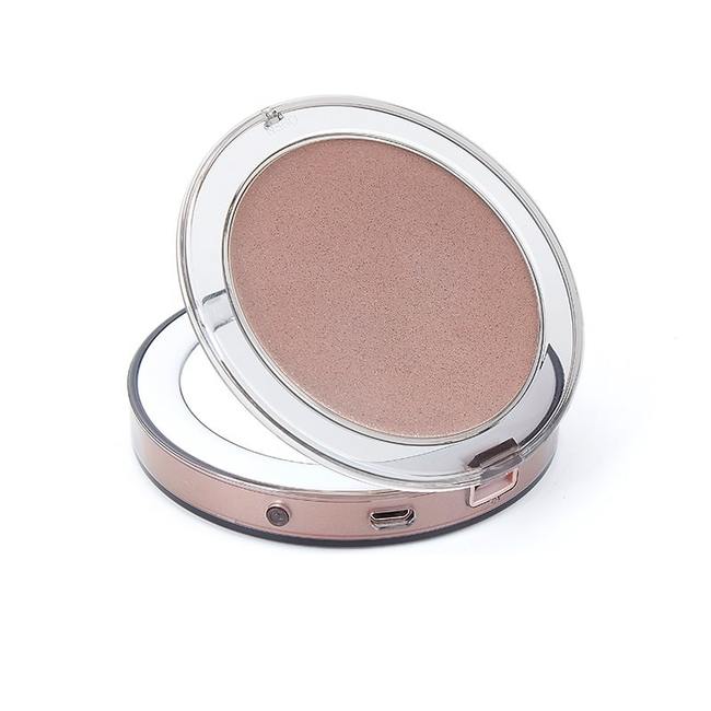 Зеркало для макияжа с подсветкой ShineMirror TD-012 цвет розовое золото - фото3